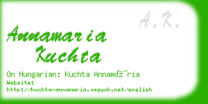 annamaria kuchta business card